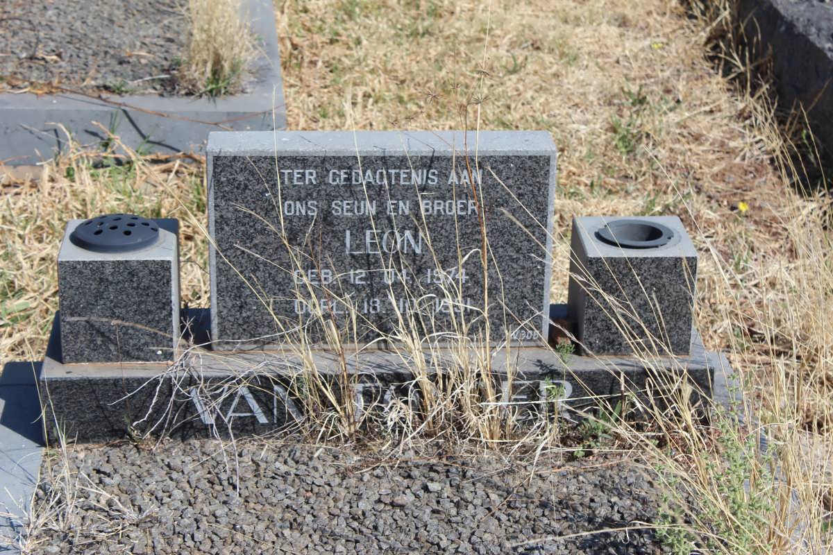 TONDER Leon, van 1974-1991