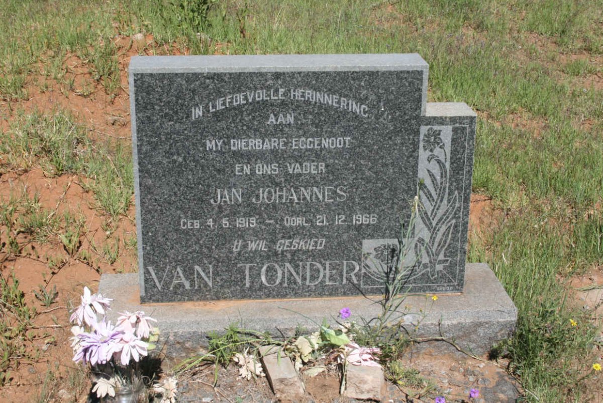 TONDER Jan Johannes, van 1919-1966
