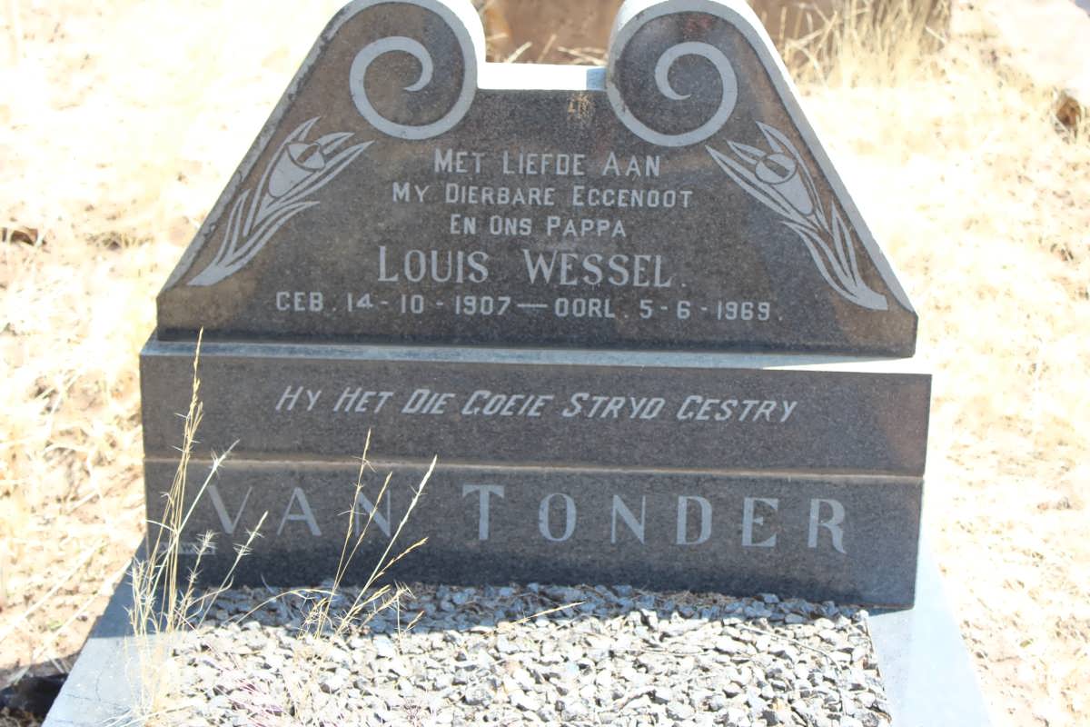 TONDER Louis Wessel, van 1907-1969