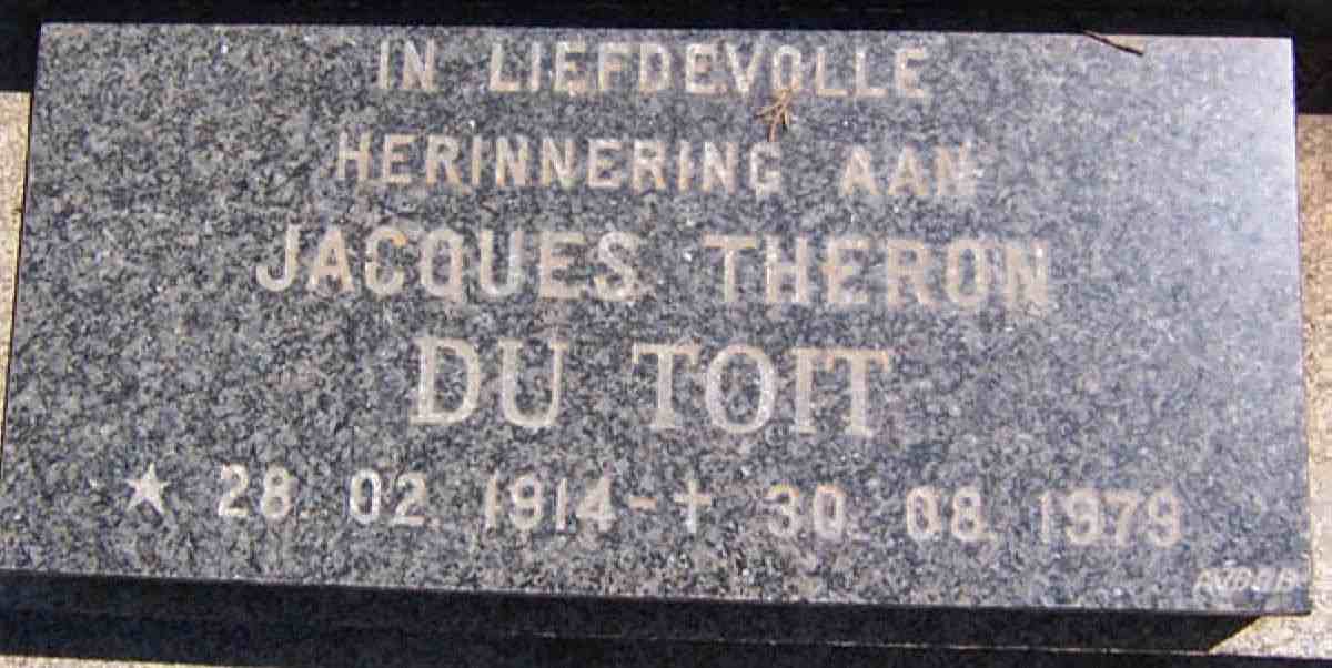 TOIT Jacques Theron, du 1914-1979
