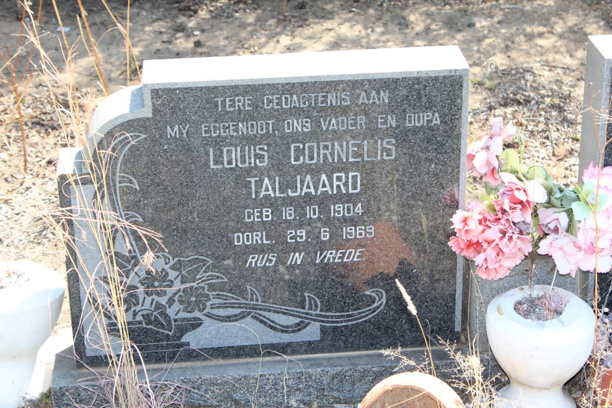 TALJAARD Louis Cornelius 1904-1969