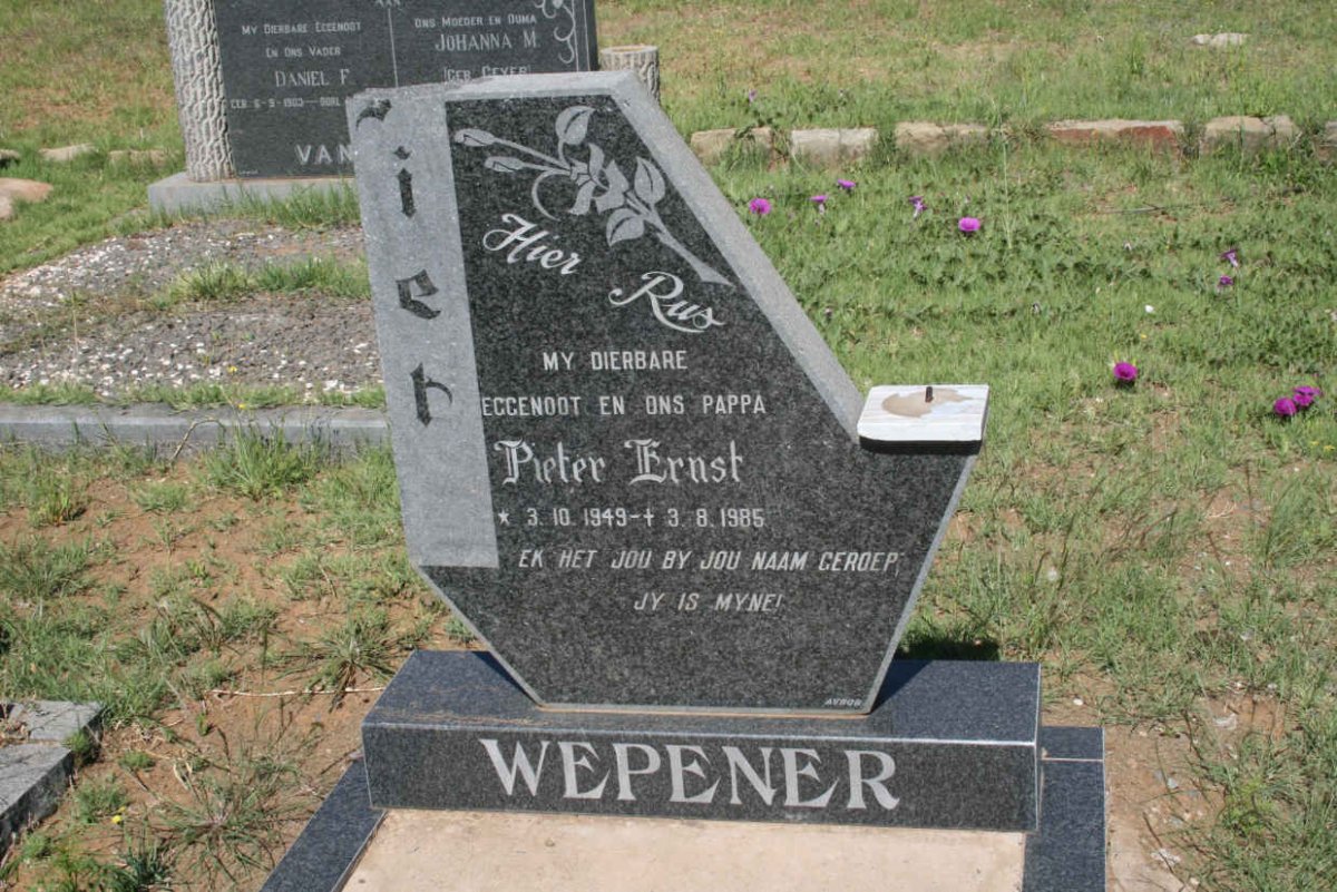 WEPENER Pieter  Ernst 1949-1985