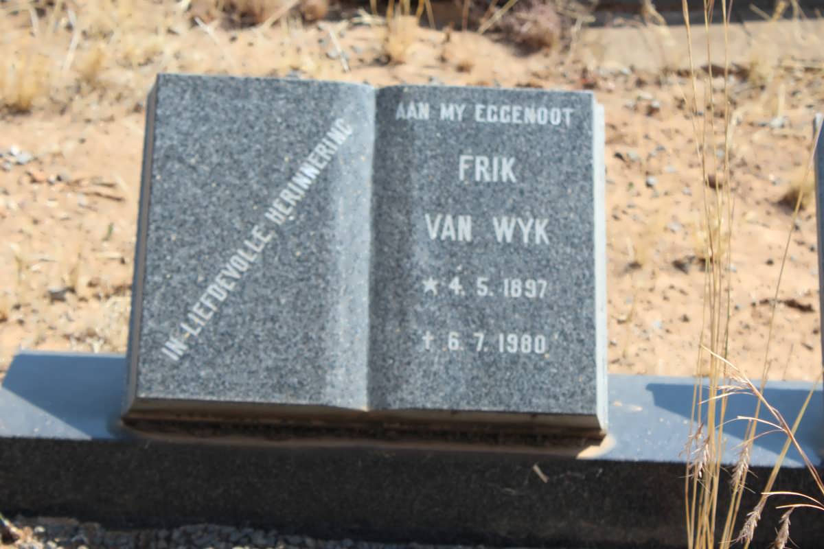 WYK Frik, van 1897-1980