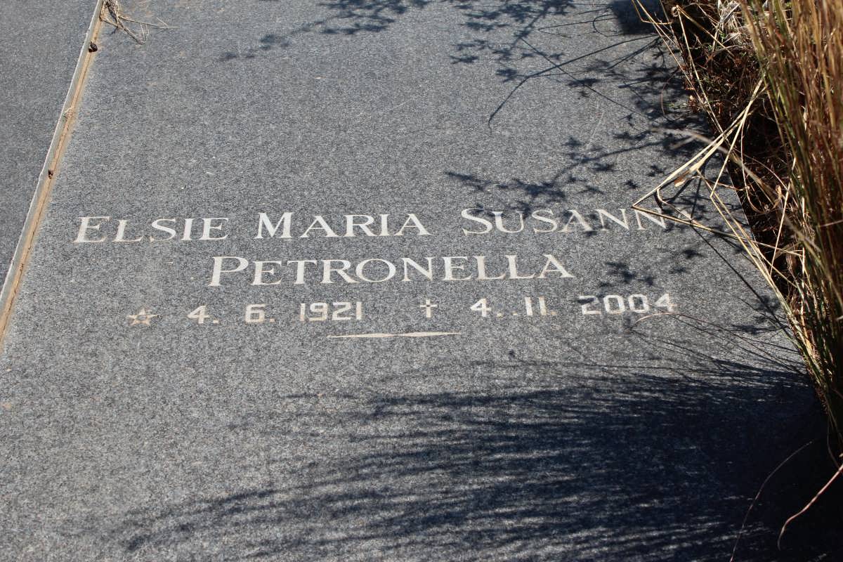 WYK Elsie Maria Susanna Petronella, van 1921-2004