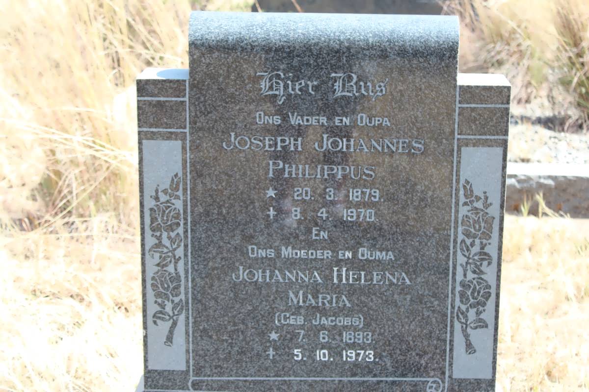 ? Joseph Johannes Philippus 1879-1970 &amp; Johanna Helena Maria JACOBS 1893-1973
