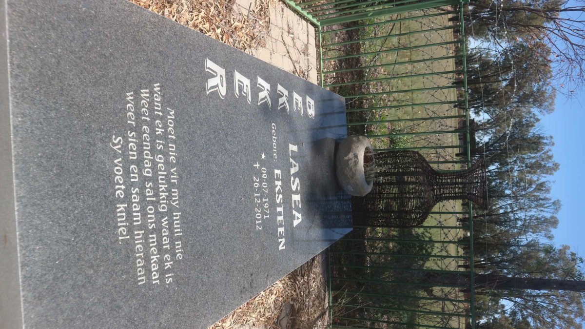 BEKKER Lasea nee EKSTEEN 1971-2012