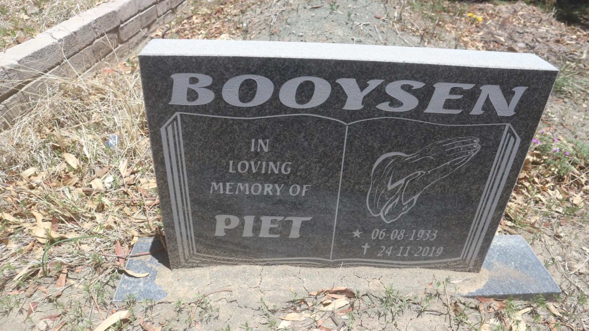 BOOYSEN Piet 1933-2019
