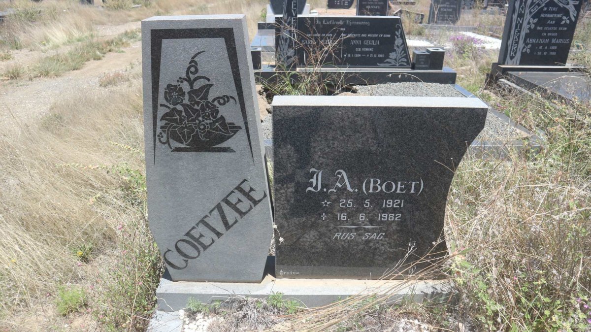 COETZEE J.A. 1921-1982