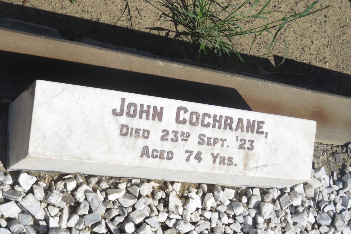 COCHRANE John -1923