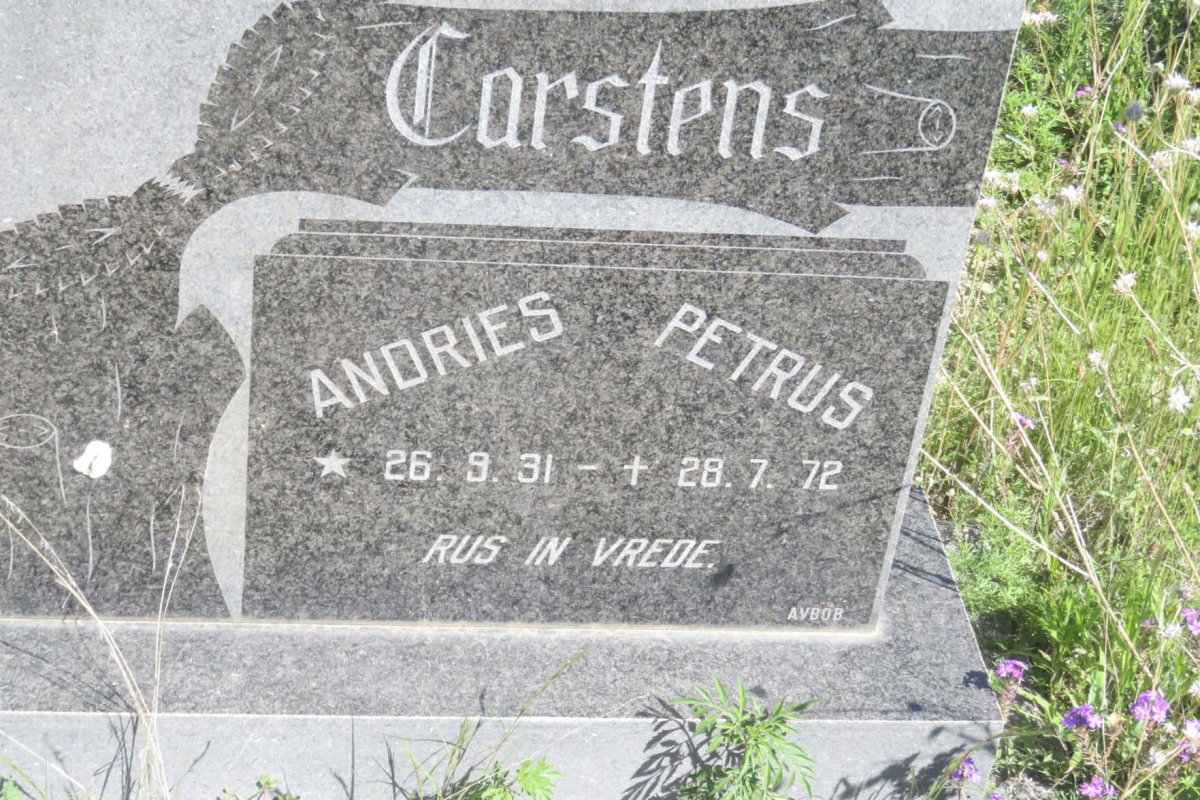 CARSTENS Andries Petrus 1931-1972