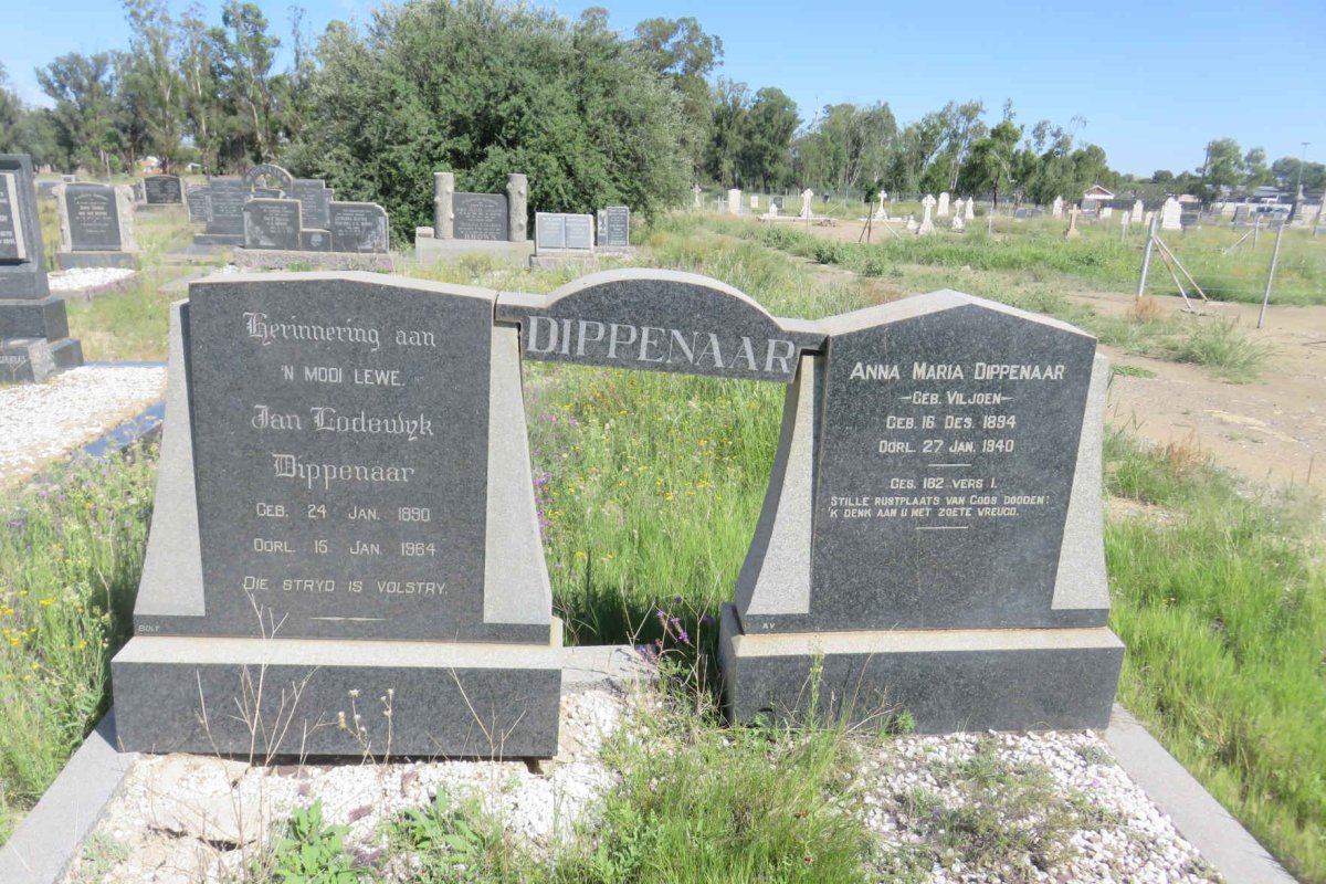DIPPENAAR Jan Lodewyk 1890-1964 &amp; Anna Maria VILJOEN 1894-1940