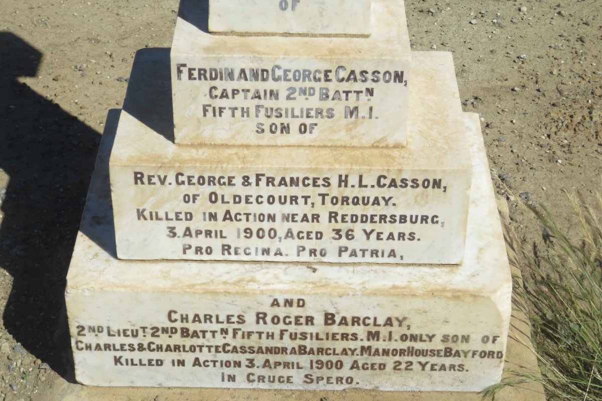 CASSON Ferdinand George -1900 :: BARCLAY Charles Roger -1900