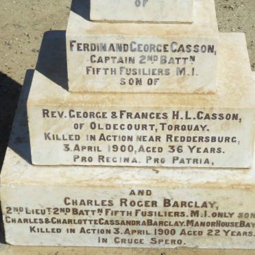 CASSON Ferdinand George -1900 :: BARCLAY Charles Roger -1900