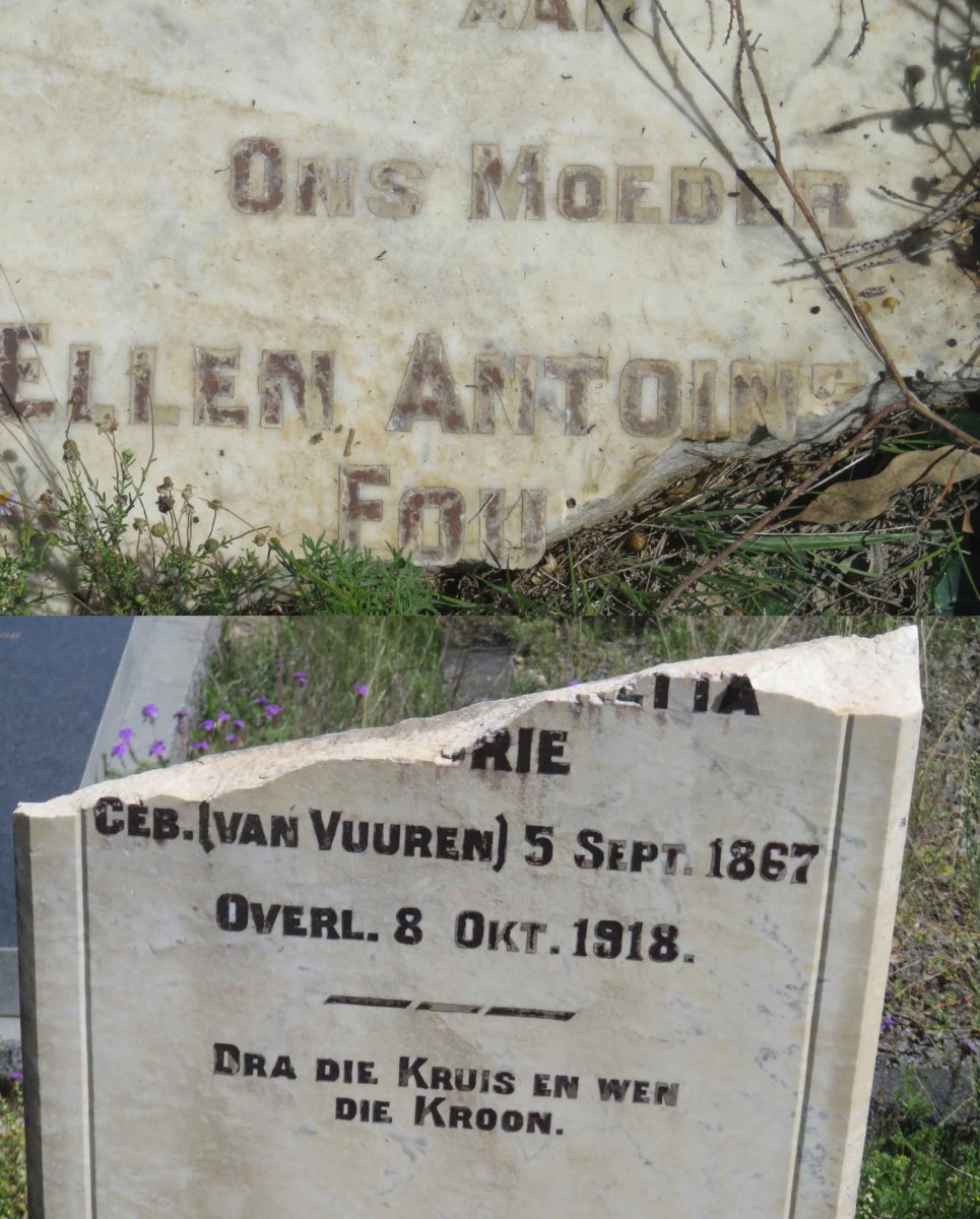 FOURIE Ellen Antoinetta nee VAN VUUREN 1867-1918