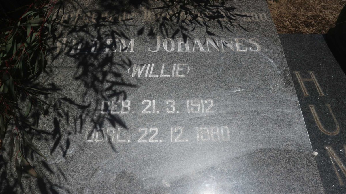 HUMAN Willem Johannes 1912-1980