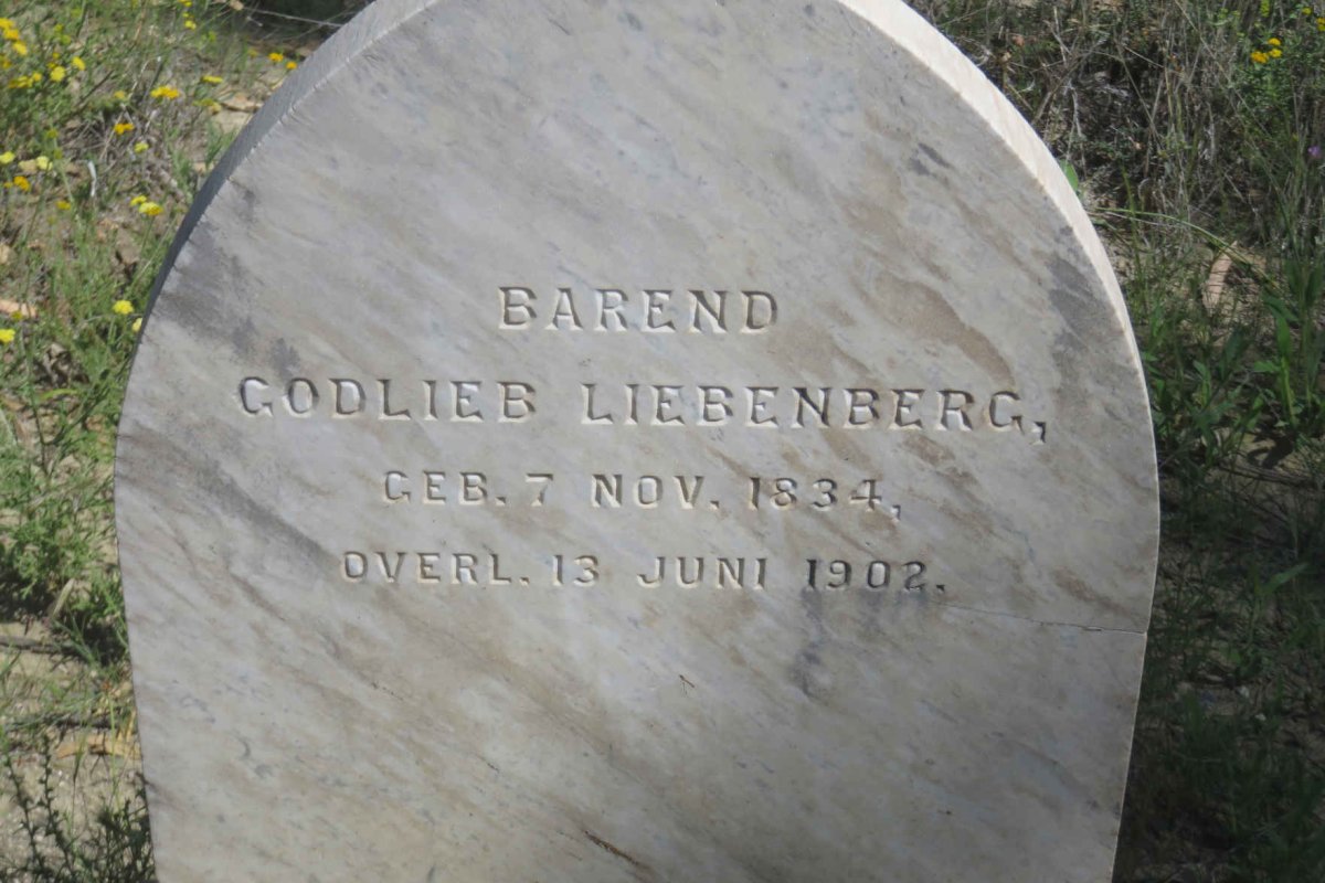 LIEBENBERG Barend Godlieb 1834-1902