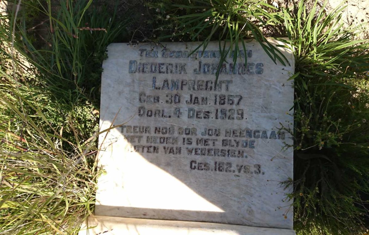LAMPRECHT Diederik Johannes 1867-1929