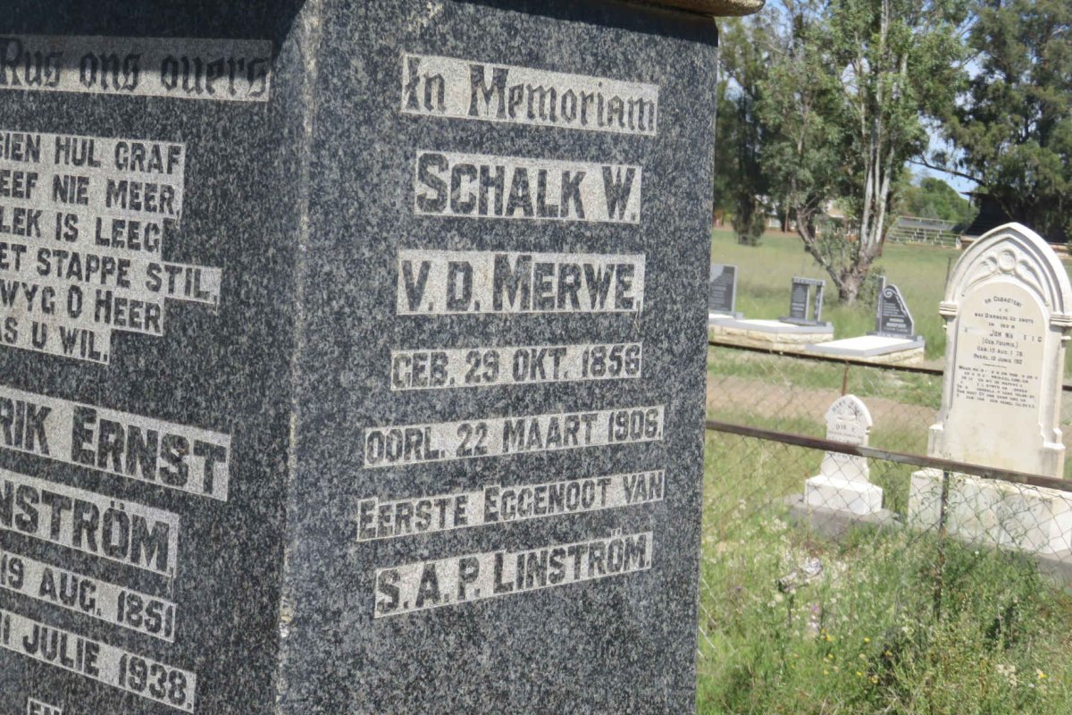 MERWE Schalk W., v.d. 1856-1906