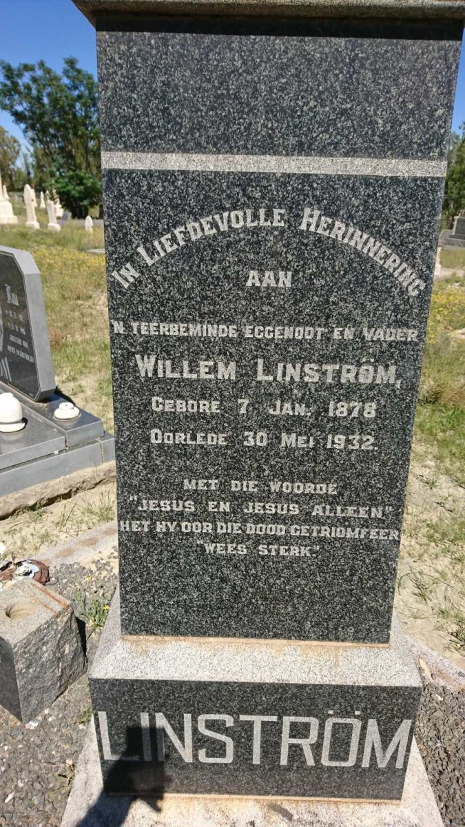 LINSTRÖM Willem 1878-1932