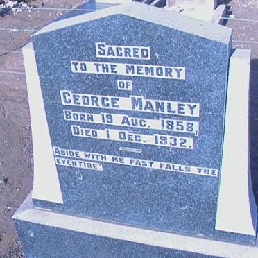 MANLEY George 1858-1932
