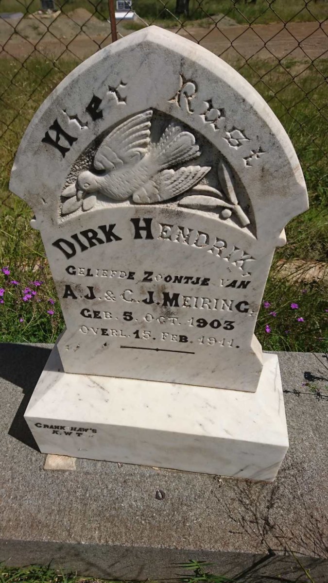 MEIRING Dirk Hendrik 1903-1911