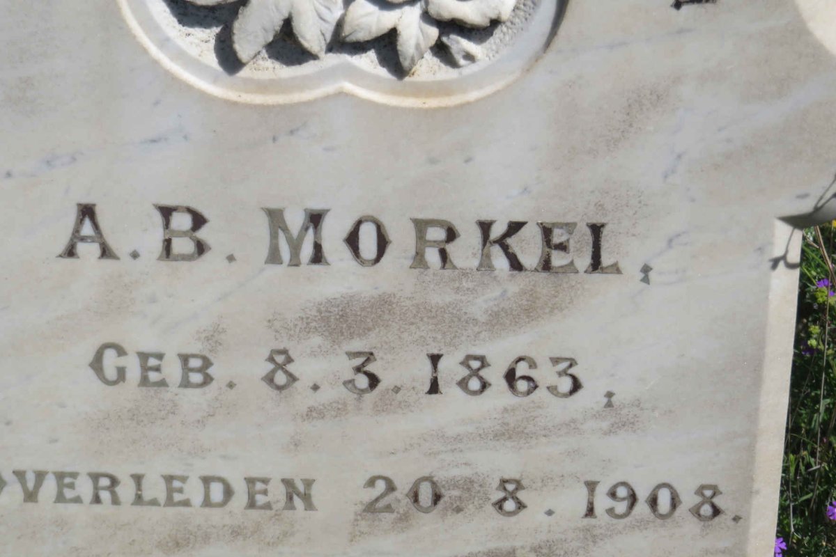MORKEL A.B. 1863-1908