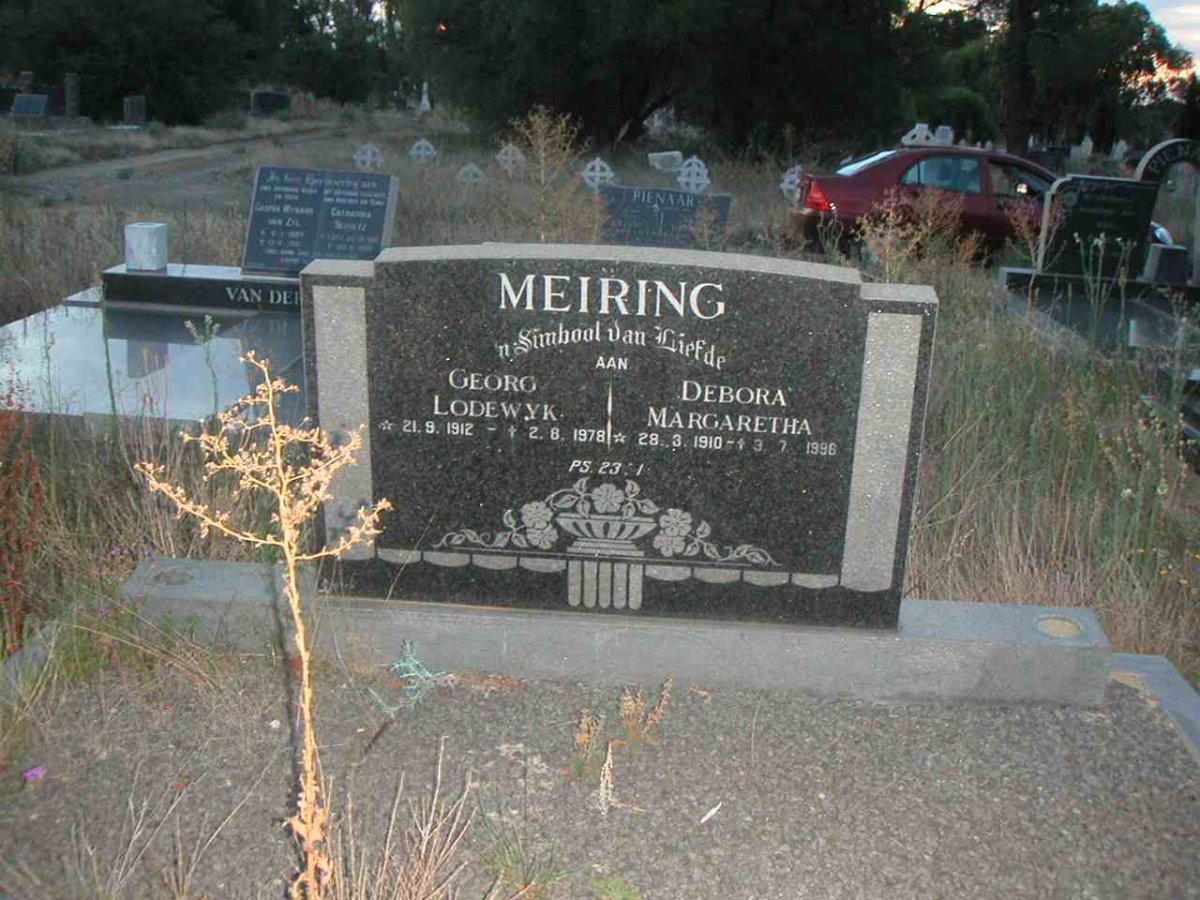 MEIRING Georg Lodewyk 1912-1978 &amp; Debora Margaretha 1910-1996