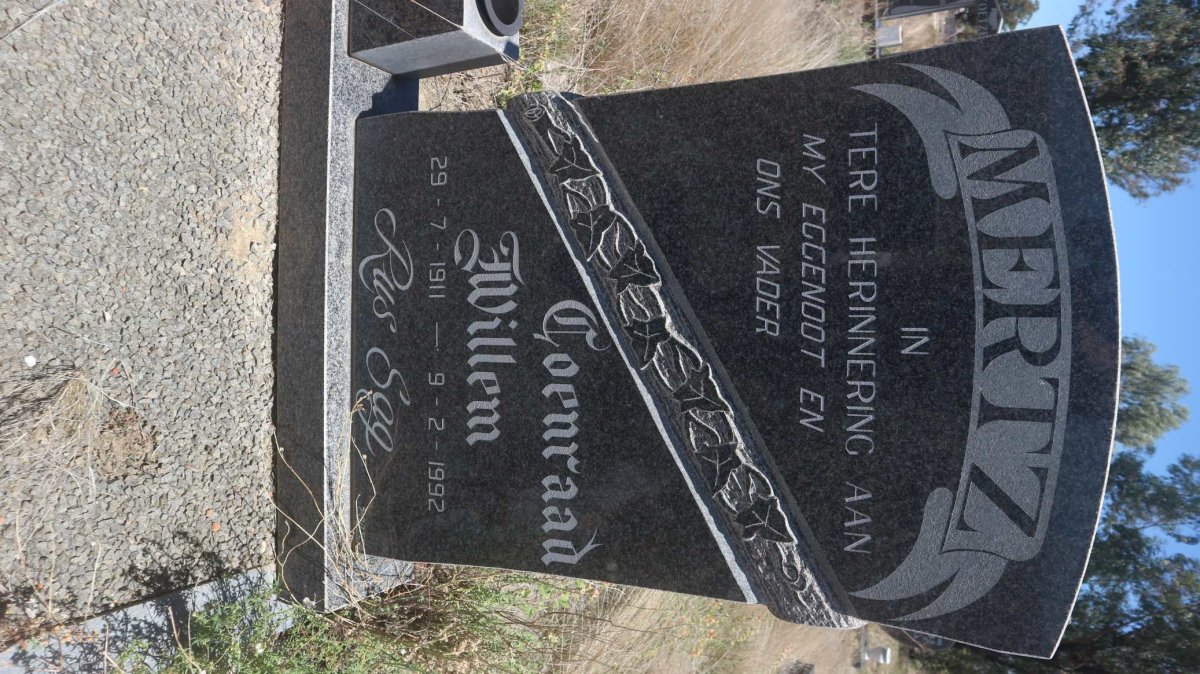 MERTZ Coenraad Willem 1911-1992