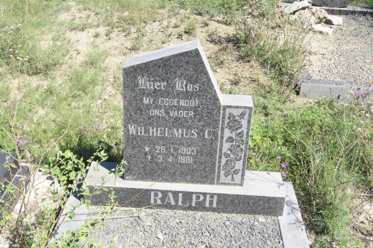 RALPH Wilhelmus C. 1903-1981
