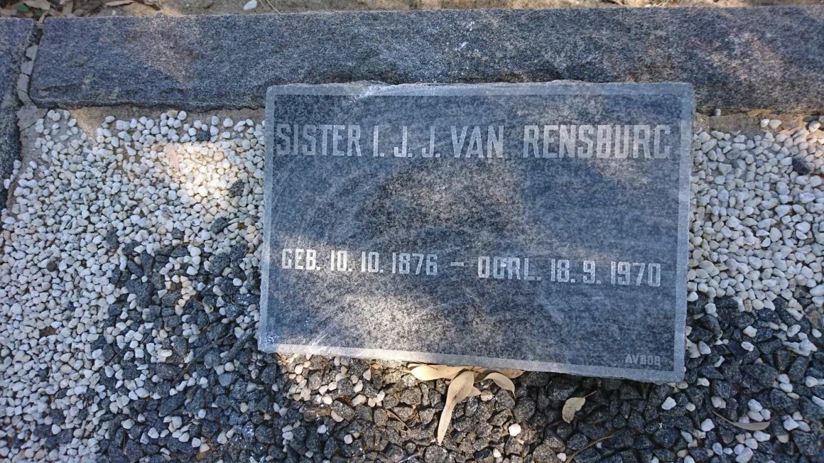 RENSBURG I.J.J., van 1876-1970