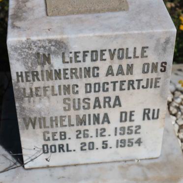 RU Susara Wilhelmina, de 1952-1954