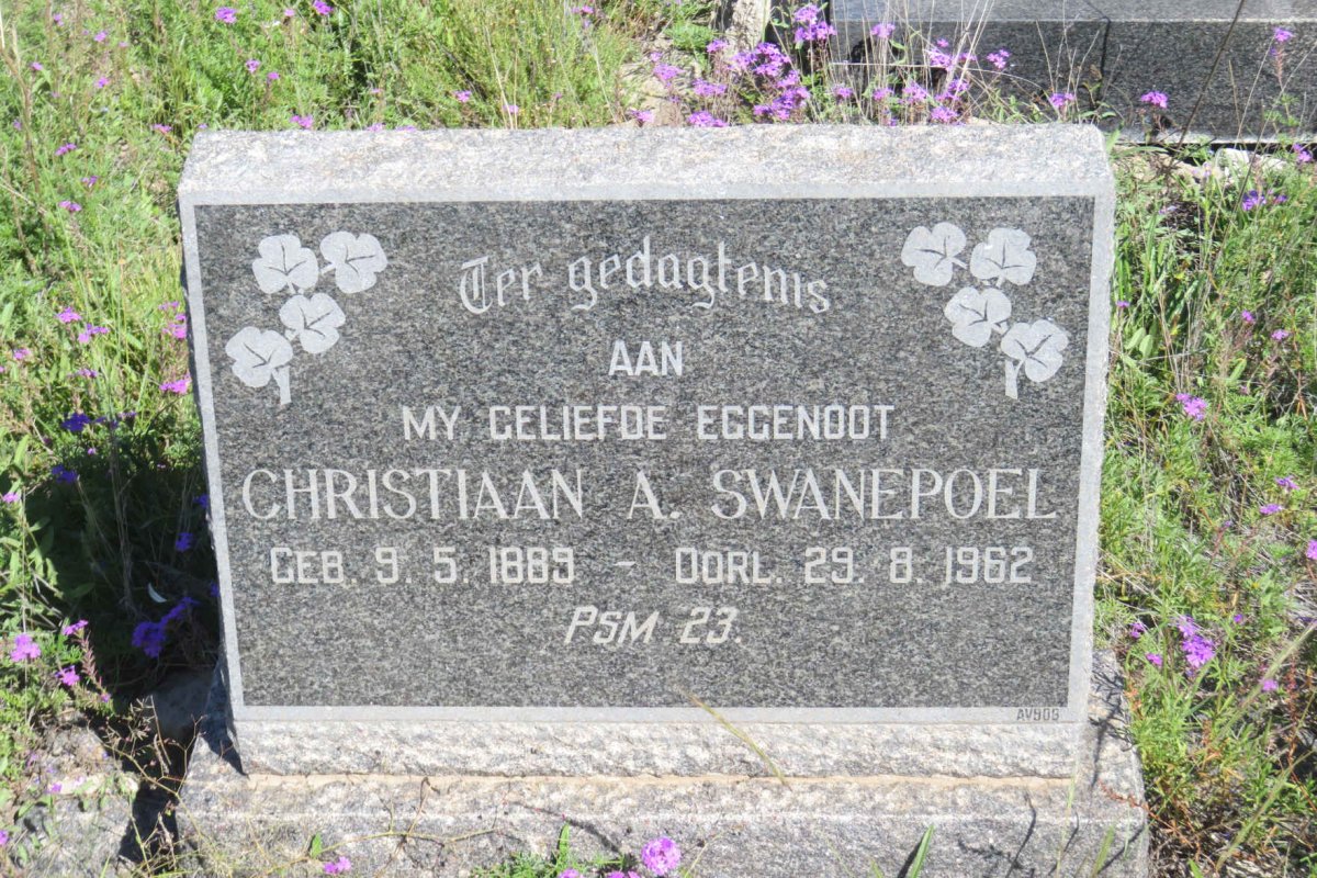 SWANEPOEL Christiaan A. 1889-1962
