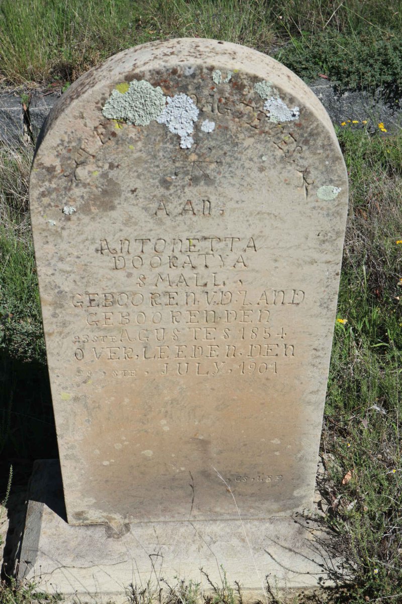 SMALL Antonetta Dooratya nee V.D.ZAND 1854-1901