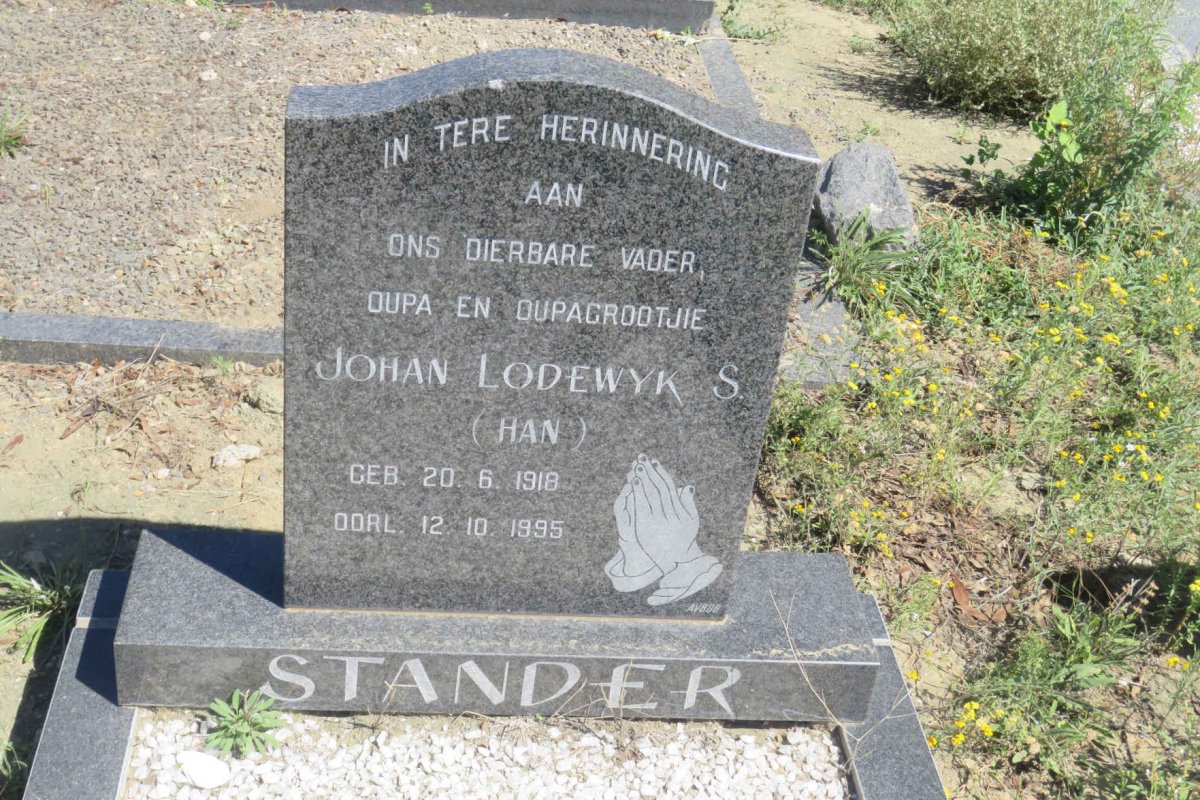 STANDER Johan Lodewyk S. 1918-1995