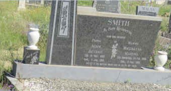SMITH Adam Jacobus 1893-1969 &amp; Magdalena Maryna SWANEPOEL 1906-1969
