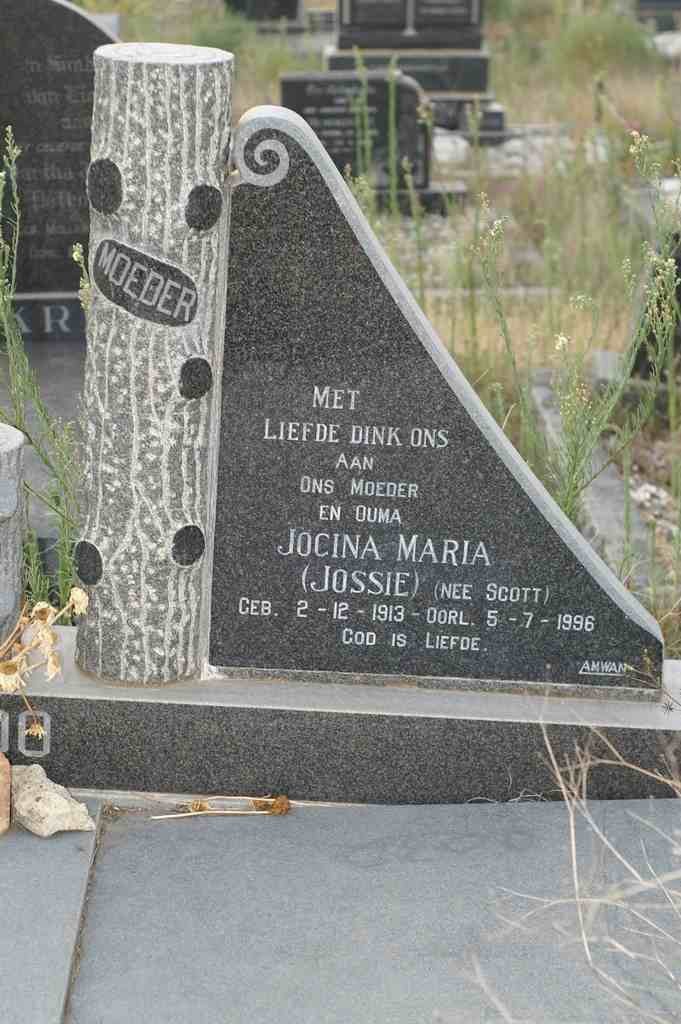 VOSLOO Jocina Maria nee SCOTT 1913-1996