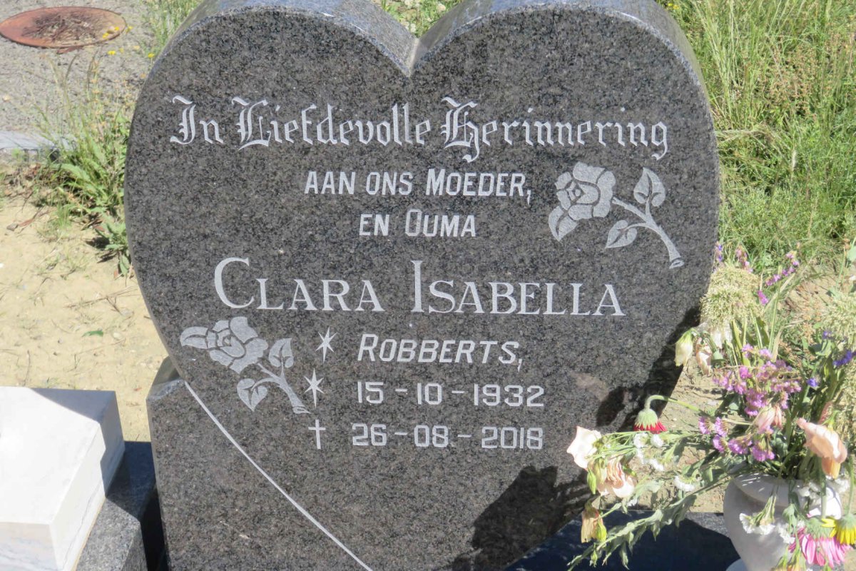 VENTER Lourens Marthinus 1926-1989 &amp; Clara Isabella ROBBERTS 1932-2018