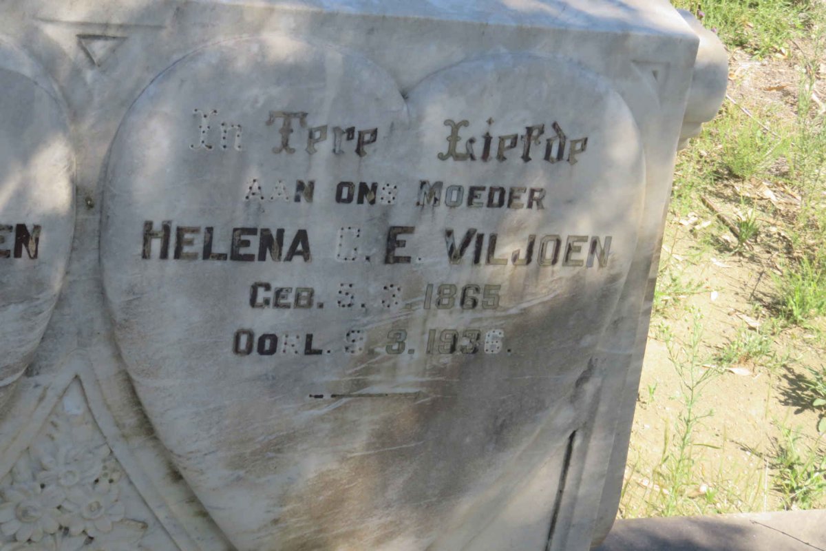 VILJOEN Johannes H. 1859-1937 &amp; Helena ?.E. 1865-1936