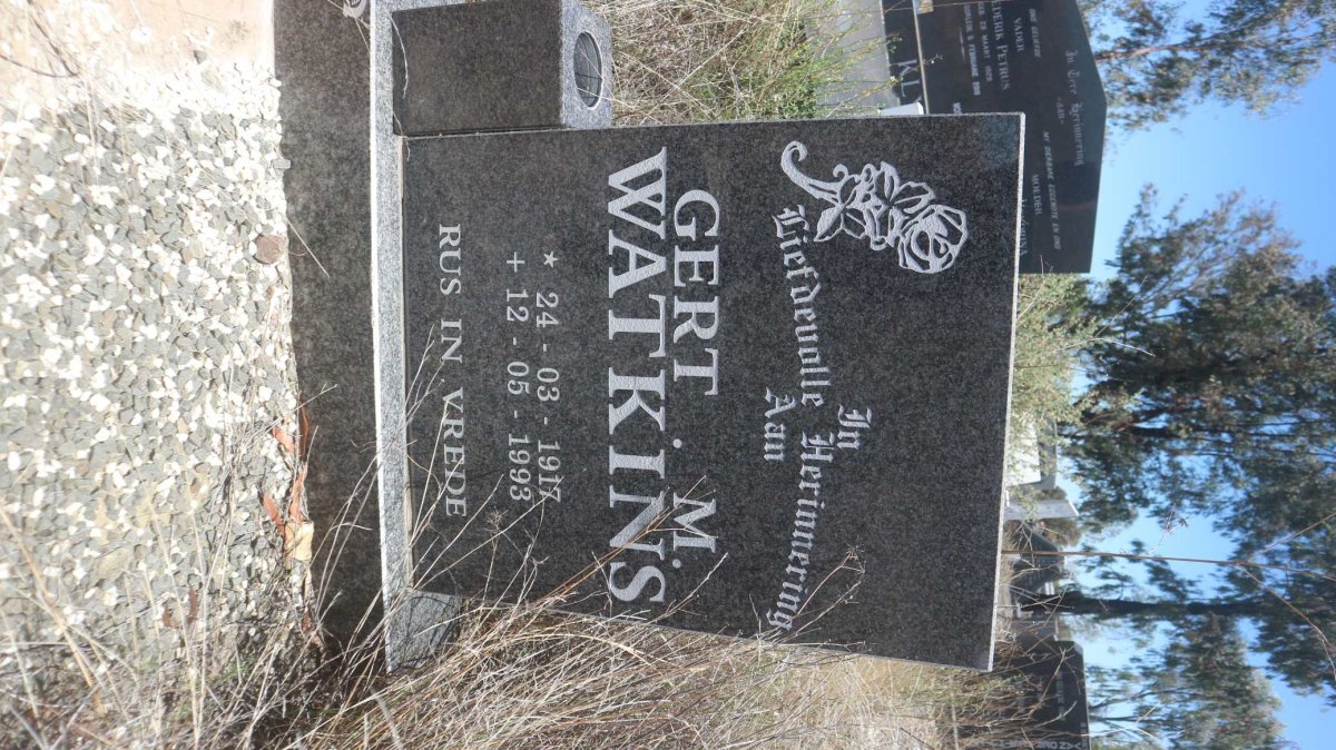 WATKINS Gert M. 1917-1993