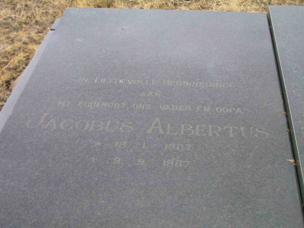 ZYL Jacobus Albertus van 1907-1987