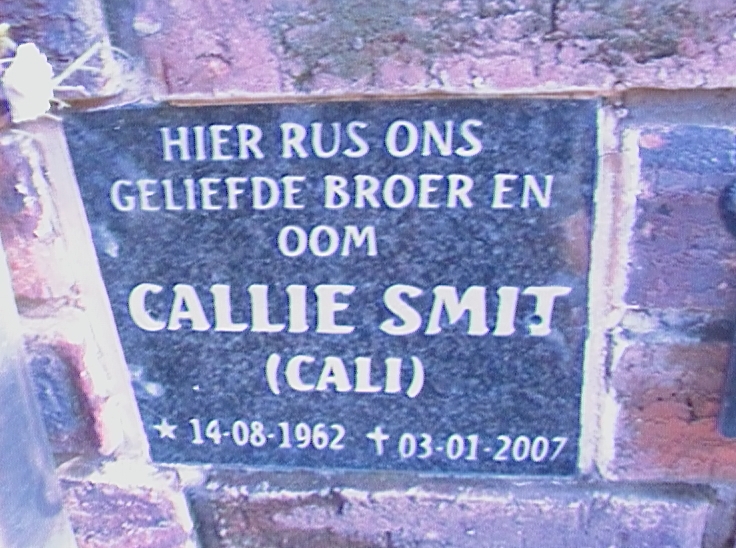 SMIT Callie 1962-2007