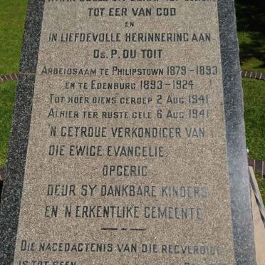 TOIT P., du -1941