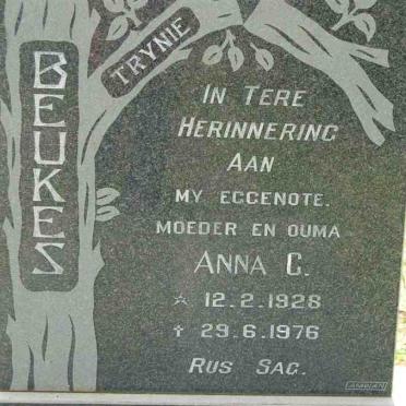 BEUKES Anna C. 1928-1976
