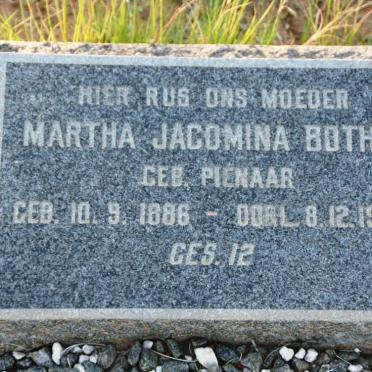 BOTHA Martha Jacomina nee PIENAAR 1886-1965