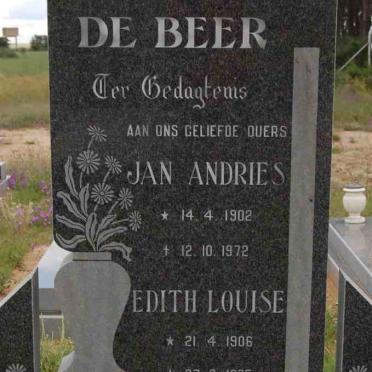 BEER Jan Andries, de 1902-1972 &amp; Edith Louis 1906-1985