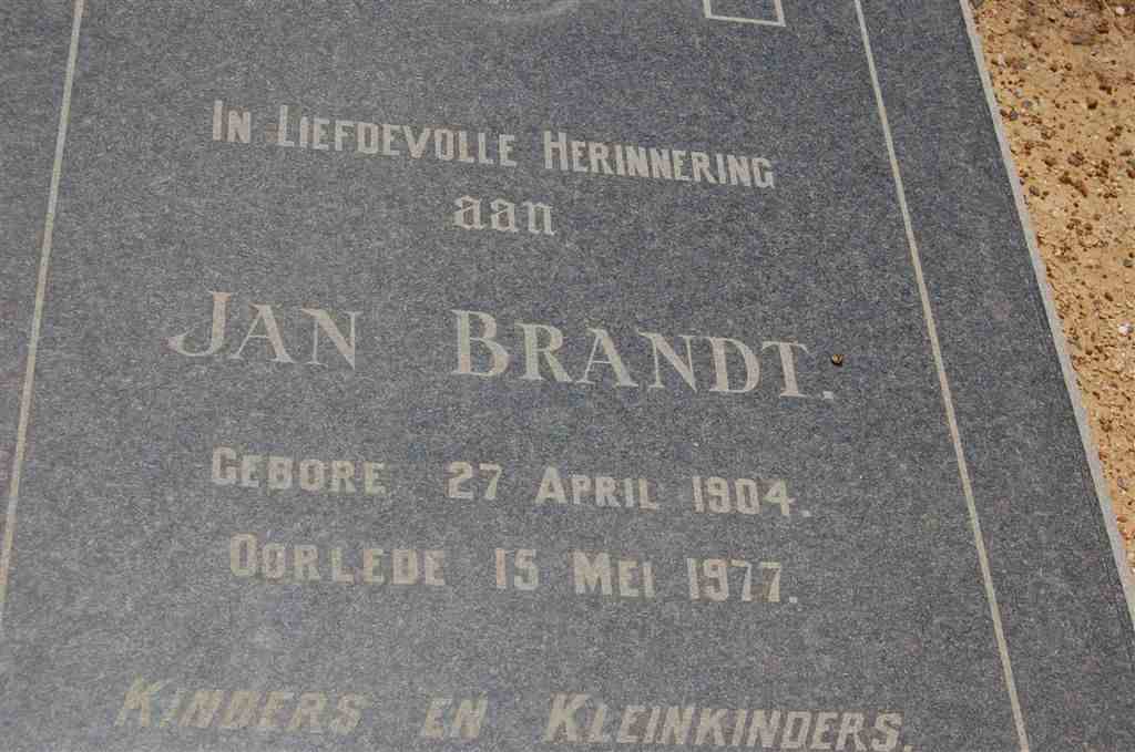 BRANDT Jan 1904-1977