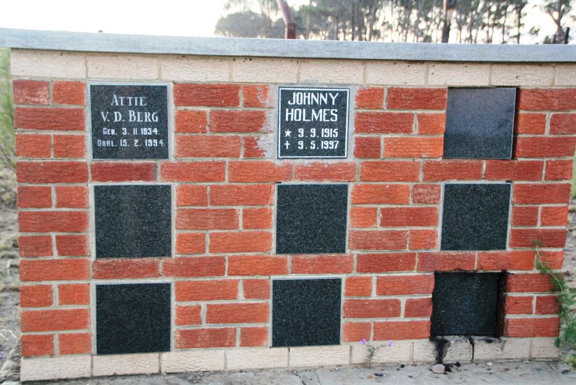BERG Attie, v.d. 1934-1994 :: HOLMES Johnny 1915-1997