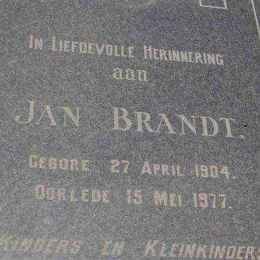 BRANDT Jan 1904-1977