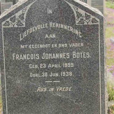 BOTES Francois Johannes 1899-1938