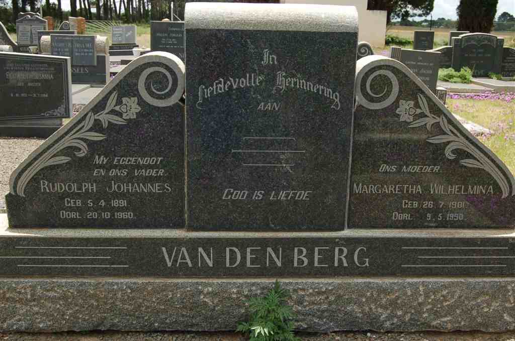 BERG Rudolph Johannes, van den 1891-1960 &amp; Margaretha Wilhelmina 1901-1990